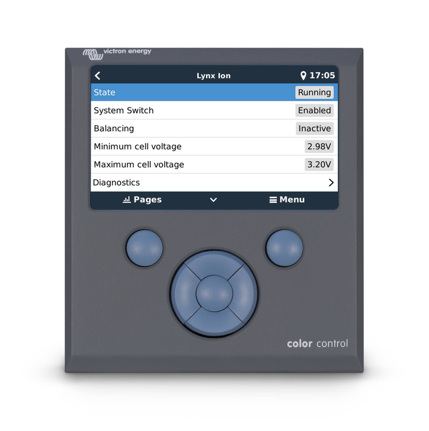Color Control GX screen - Lynx Ion thumbnail