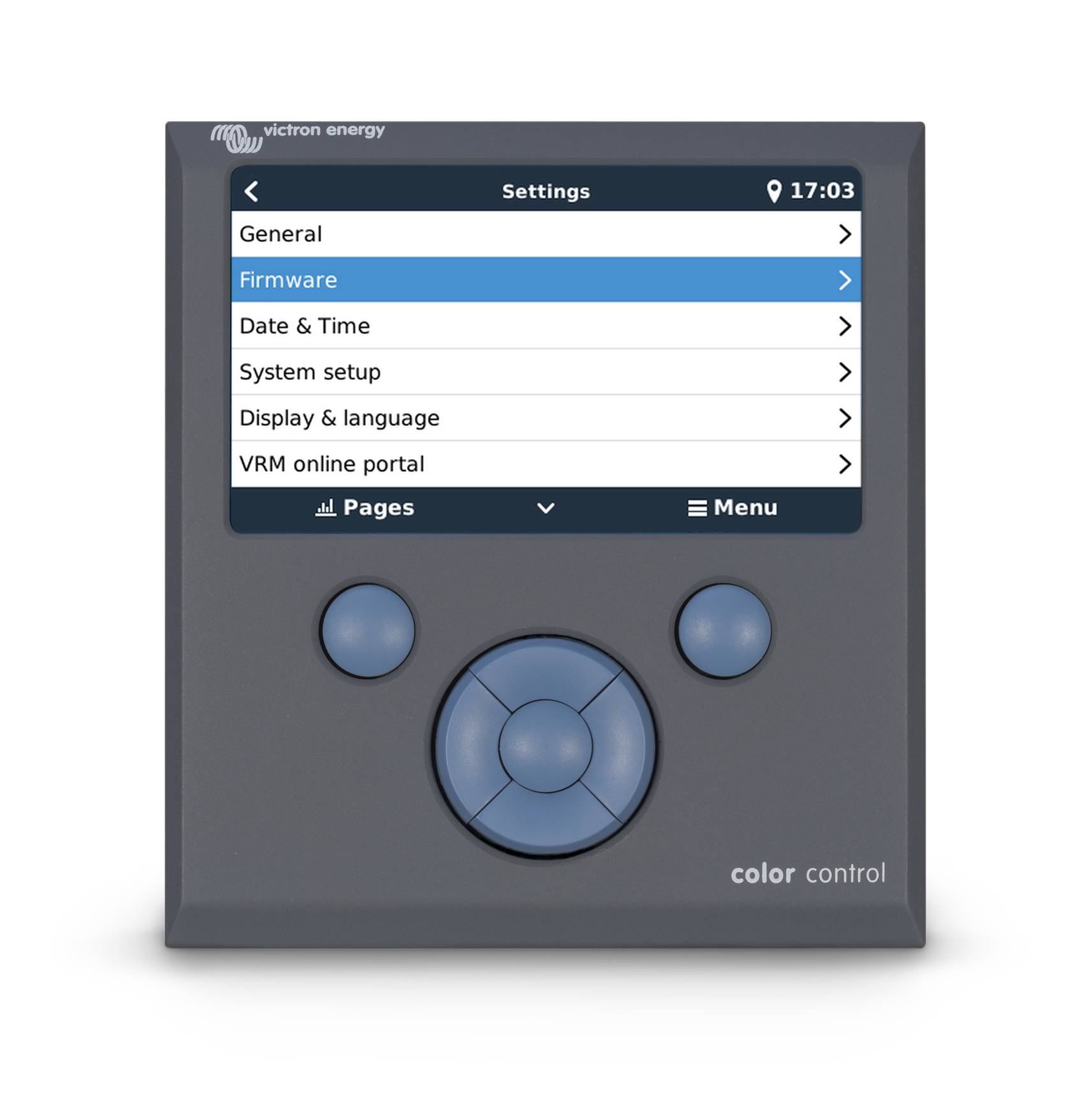 Color Control GX screen - settings thumbnail