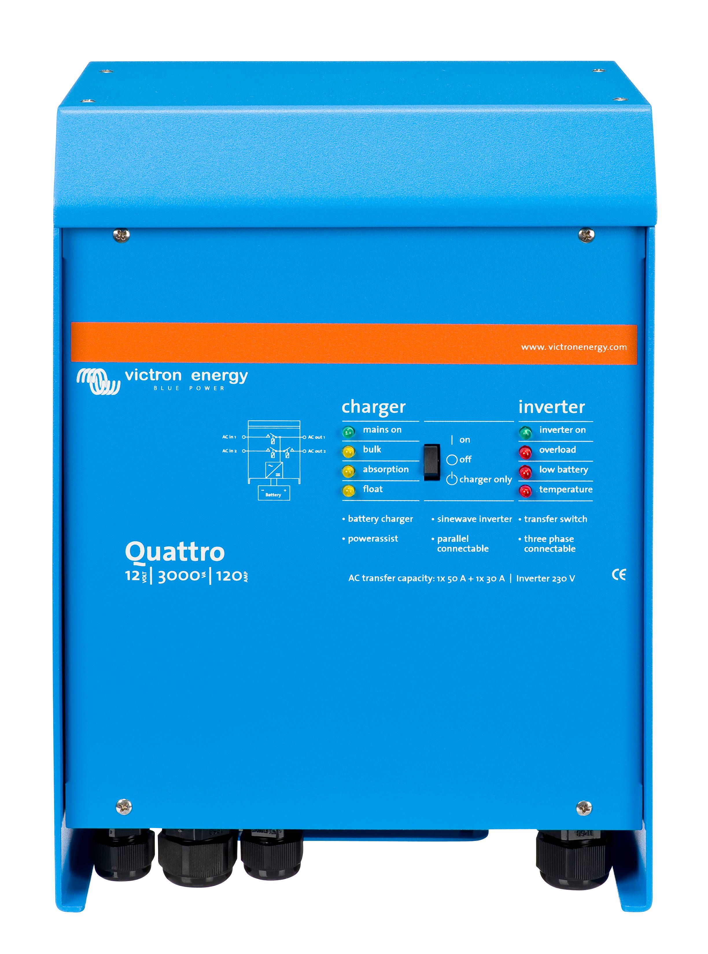 Quattro 12V 3000VA 120A 230VAC (front) thumbnail