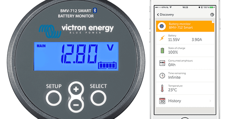 BMV-712 Smart: Battery Monitor with Bluetooth built-in