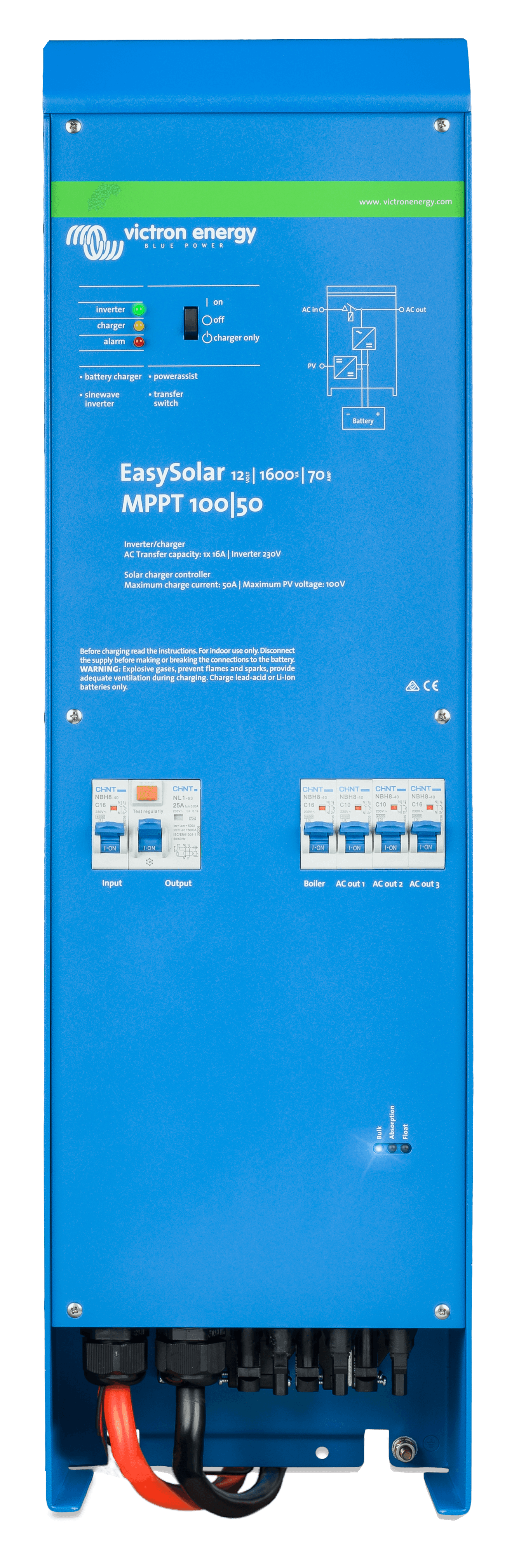 Easysolar 12V 1600VA MPPT 100/50 (front) thumbnail