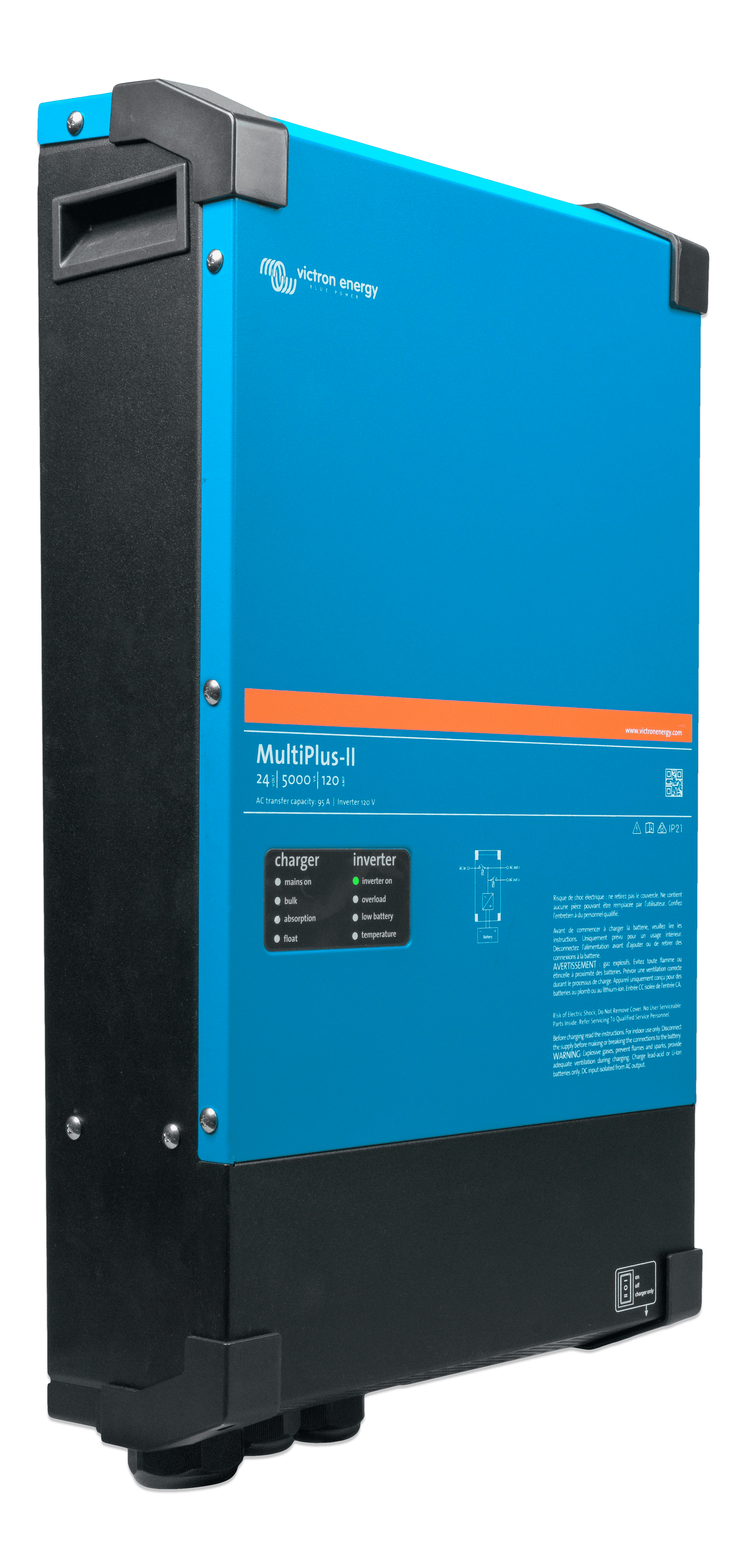 MultiPlus-II 24V 5kVA 120-95 120V (left)  thumbnail