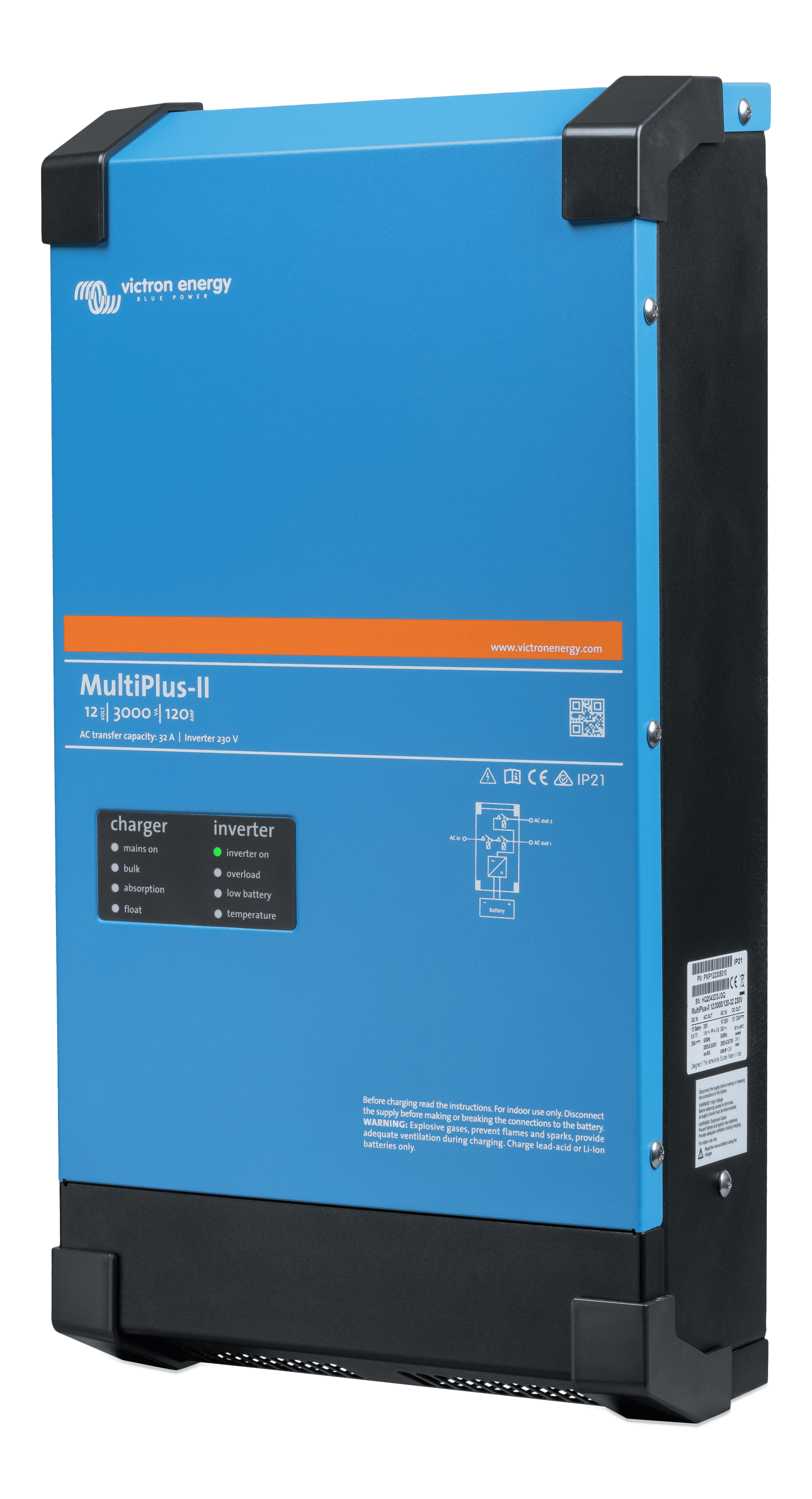 MultiPlus-II 12V 3kVA 120-32 230V (left)  thumbnail